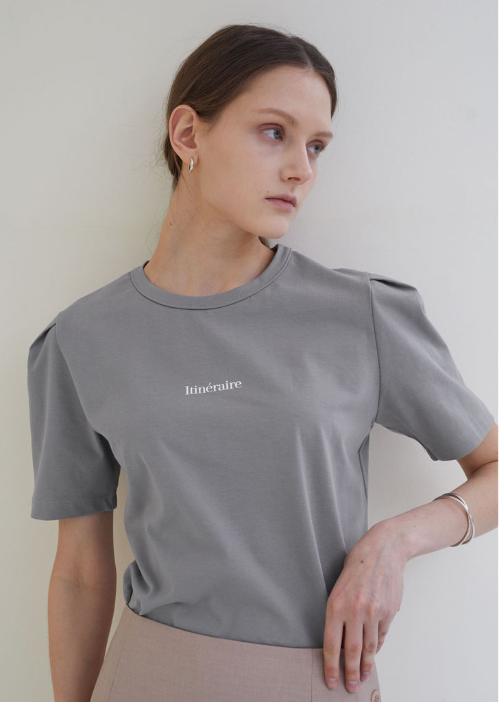 [Re-stock] Volume Tuck T Shirts  - Gray